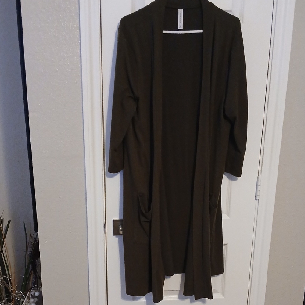 Zenana Outfitters Brown Cardigan